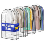 Load image into Gallery viewer, 4 Pcs Clear Garment Bags for Hanging Clothes – Dust Proof Suit Bags for Closet Storage (40 x24 x10 ) with Zipper Sides – Designed for Travel & Organization Protects Clothes & Keeps Them Ready to Wear