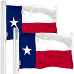 Load image into Gallery viewer, Texas TX State Flag 3x5 Ft 2Pack 150D Printed Polyester By G128