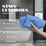 Load image into Gallery viewer, Light Blue Hand Towels for Bathroom 12 Pack 16x27 Inch Cotton Hand Towel Bulk for Gym Kitchen and Spa Soft Highly Absorbent Quick Dry Terry Salon Towels