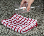Load image into Gallery viewer, Premium Dish Towels for Kitchen with Hanging Loop 8 Pack 16x26 inch Red Color
