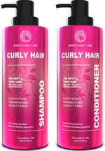 Load image into Gallery viewer, Curly Shampoo and Conditioner Set Sulfate Free 14 Fl Oz Set of 2 Moisturizing Formula Deep Treatment for Curly and Permed Hair Women and Men