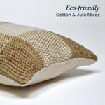 Load image into Gallery viewer, The Fine Living Co. Jute Throw Pillow Covers Braided Decorative Pillow Covers Farmhouse Accent Pillows for Couch Living Room Decor 18 x 18 inch Natural & Ivory 1Pc