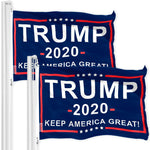 Load image into Gallery viewer, Trump Keep America Great 2020 Flag 3x5 Ft 2Pack Printed 150D Polyester