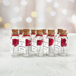 Load image into Gallery viewer, Personalized Wedding Favors for Guests Unique Customized Wedding Party Souvenirs Save the Date Gifts Pack of 10 Creative Bottles (Red Roses Write Your Text Set of 10)