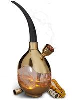 Load image into Gallery viewer, Golden Portable Hookah Set With Everything Mini Hookah Hookah Set For Travel