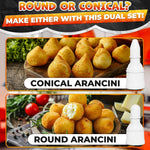 Load image into Gallery viewer, 2Pcs 160 g 5.65oz Round and Pointed Arancini Maker Molds Large Rice Mold Meat Balls Japanese Kitchen Gadgets Meatball Maker Sushi Rice Ball Maker Tool Cute Bento Accessories Rice Press Shaper