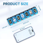 Load image into Gallery viewer, Weekly Medicine Pill Organizer Waterproof 7 Day Large Pill Box Daily Pill Case