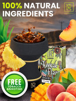 Load image into Gallery viewer, Small Fruit Hookah Flavors Set 3 x 50g non tobacco hookah flavor for your Hookah Bowl (Tropical fruit mix Peach Mango) Hookah Bundle Pack of 3 Try these Tobacco Free Shisha