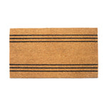 Load image into Gallery viewer, Coco Coir Door Mat Plain Welcome Mat with Stripes Beige 30x17