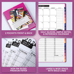 Load image into Gallery viewer, 2026 Appointment Book Planner 8.5 x 11 inch Large Magenta Tabbed Daily Hourly Weekly Planner Schedule Book 15 Minute time Slots Business & Personal Planner Jan 2026 Dec 2026
