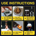 Load image into Gallery viewer, Bubble Mixture for Smoking Gun Cocktail Edible NONtoxic 8oz Wood Smoke Infuser