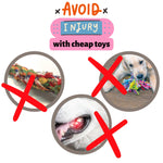 Load image into Gallery viewer, 3-in-1 Enrichment Tube for Dogs Tug Treat Dispenser & Snuffle Ball Blue