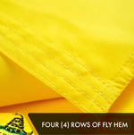 Load image into Gallery viewer, G128 3 Pack: Gadsden Don't Tread On Me Flag 1x1.5 Ft Double ToughWeave Series Double Sided Embroidered 210D Poly Historical Flag, Embroidered Design, Brass Grommets, Heavy Duty, 3ply