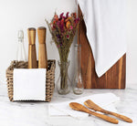 Load image into Gallery viewer, 12 Pack Cotton Kitchen Towels Waffle Weave for Embroidery 15x26 In Black White