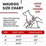 Load image into Gallery viewer, Waterproof Dog Harness Adjustable 20–32 in Metal Clasp & QR Tag Red