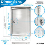 Load image into Gallery viewer, Access Panel for Drywall with Key Lock 14 x 29 inch Metal Door with a 1.2 mm Thick Frame Wall Hole Cover Access Door Plumbing Access Panel for Drywall Heavy Durable White