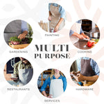 Load image into Gallery viewer, 2 Pack White Aprons for Adults Commercial Chef Kitchen Aprons One Size Unisex