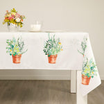 Load image into Gallery viewer, Watercolor Flowers Rectangle Garden Tablecloth Stain Resistant 60x104 inch