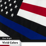 Load image into Gallery viewer, Police Blue Lives Matter Flag 3x5 Ft 10Pack Printed 150D Polyester By G128