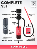 Load image into Gallery viewer, Pink Hookah Set With Everything Premium Portable Hookah Set With Everything And Case