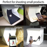 Load image into Gallery viewer, Photo Light Box Portable Small Shooting Tent White Cube Studio LED Kit Room Mini