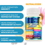 Load image into Gallery viewer, 12 in 1 Premium Immune Defense Vitamins Immune Supplement w Vitamin D3 5000 IU Vitamin С 1000mg Zinс 50mg Luxe Choice for Premium Immune Support With Echinacea Elderberry and Ginger 120 Caps