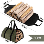 Load image into Gallery viewer, Wood Stove Accessories Firewood Carrier Wood Carrier for Firewood Holder BBQ Accessories Log Tote Bag Fire Wood Log Carrier for Firewood Carriers with Handles Waxed Canvas Firewood Log Carrier