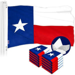 Load image into Gallery viewer, Texas TX State Flag 3x5 Ft 10Pack Embroidered Polyester By G128