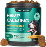 Load image into Gallery viewer, Calming Chews for Dogs Anxiety Relief Hemp Calming Chews for Dogs with Valerian Root, Hemp Seed Oil, Turmeric, L Theanine Soft Treats for Storms, Fireworks, Separation, Vet Visits, Grooming
