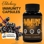 Load image into Gallery viewer, Immune Support Supplement Elderberry Capsules with Vitamin D3 Vitamin C and Zinc for Immune Support Immune Boosters for Adults