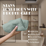 Load image into Gallery viewer, Green Washcloths Set for Body Face 12 Pack 12x12 Inch Towel Cotton Wash Cloths Bulk Spa Fingertip Wash Clothes Soft Absorbent Gym Towels