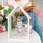 Load image into Gallery viewer, Unique Birthday Gifts for Him and Her Cute and Funny Bday Presents for Men and Women Gift for Mom Dad Family (Rainbow Unicorn Have a Magical Birthday Message Bottle in Wooden Frame)