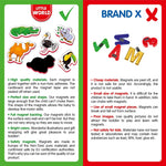 Load image into Gallery viewer, 27 Fridge Magnets for Toddlers 13 years Zoo Animals Foam Magnets for Kids