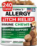 Load image into Gallery viewer, Dog Allergy Relief Chews 240 Treats Dog Itching Skin Relief Treatment Pills Anti Itch Itchy and Paw Licking Hot Spots Omega 3 Fish Oil Dry Skin & Coat Supplement