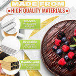 Load image into Gallery viewer, 1 4 Sheet Cake Board Rectangle 9.9 x 13.8 Rectangle Cake Boards for Pastries Grease and Moisture Resistant Thick Sturdy Material with Fancy Pattern Easy to Clean Suitable for Any Celebration