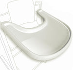 Load image into Gallery viewer, High Chair Tray Compatible with Stokke Trip Trap Chair Glossy Milky Color Ergonomic Curved Design Accessory BPA Free Easy to Assemble
