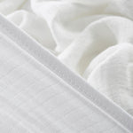 Load image into Gallery viewer, White Muslin Baby Swaddle Blanket 100% Organic Cotton Perfect for Swaddling