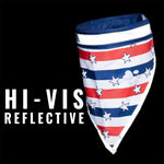 Load image into Gallery viewer, 4th of July Bandana for Large and Small Pets. Reflective Accessories for Walking Camping and Off Leash Exploration 2 Pack. (Medium)