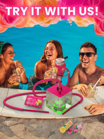 Load image into Gallery viewer, Pink Hookah Set with Everything YADO Square Hookah To Go with Charcoal Holder