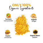 Load image into Gallery viewer, Zealthy Life Turmeric Latte USDA CERTIFIED ORGANIC GOLDEN MILK POWDER WITH CEYLON CINNAMON Non GMO Vegan Keto Gluten free Unsweetened (45 servings)