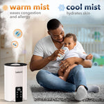 Load image into Gallery viewer, WiFi Control Humidifiers for Bedroom Dual Mist (Cool & Warm) ! Humidifier 4L