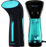 Load image into Gallery viewer, Steamer for Clothes Travel Handheld Portable Steamer for Garment and Fabric No Spitting Safe and Little Handy Compact Mini Clothing Steamer and Curtain with Accessories Black