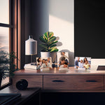 Load image into Gallery viewer, 12 Pack Wood Place Card Holder Small Place Card Holders for Table White Table Number Holders for Wedding Table Sign Holders Picture Wooden Photo Holders for Tables Mini Place Card Stands