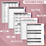 Load image into Gallery viewer, 2026 Appointment Book & Planner 8.5 x 11 inch Large Maroon Tabbed Daily Hourly Weekly Planner Schedule Book 15 Minute time Slots Business & Personal Planner Jan 2026 Dec 2026