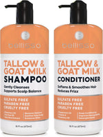 Load image into Gallery viewer, Beef Tallow Shampoo and Conditioner Set with Goat Milk 16.9 Fl Oz Pack of 2 Sulfate Free Moisture for Women Men For Dry Itchy Scalp Hydrating Thickening Volume Care for Thinning Hair
