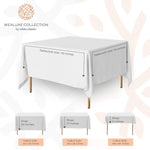 Load image into Gallery viewer, 2 Square Tablecloth Covers 70x70 Inch Table Cover for Square or Round Table 200