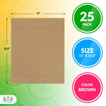 Load image into Gallery viewer, Brown Rigid Mailers 11 x 13.5 Inches. Pack of 25 Photo Mailer Envelopes. Flat Cardboard Mailers Self Seal. Sturdy Cardboard Photo Envelope. Recyclable Hard Shipping Envelopes