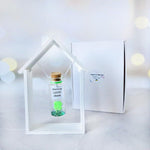 Load image into Gallery viewer, Tiny Magical Message in a Bottle Gift Idea Classy Inspirational Gifts for Him and Her Unique Presents for Women and Men (Green Clover You&#39;re My Lucky Charm in Wooden Frame)
