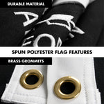 Load image into Gallery viewer, G128 Flag Pole 6 FT Silver Tangle Free &amp; POW MIA Flag Emb 3x5 FT Combo Embroidered Spun Polyester