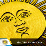 Load image into Gallery viewer, G128 Argentina (Argentinian) Flag  3x5 feet  Double Sided Embroidered 210D “ Indoor/Outdoor, Brass Grommets, Heavy Duty Polyester